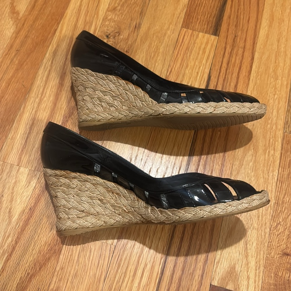 Stuart Weitzman Peep Toe Wedges - Picture 5 of 9